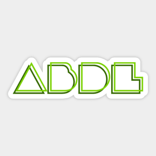 ABDL - Retro Green Sticker